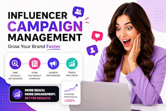 create and manage influencer marketing campaigns
