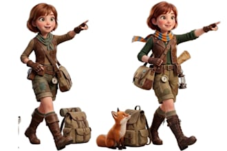 create and rig stylized unreal engine 3d character model for game and animation