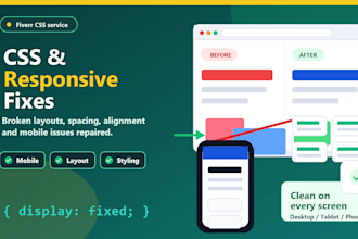 fix CSS layout and responsive website issues