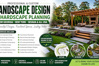 provide custom landscape design hardscape planning for georgia new york nevada