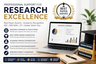 assist with best paper award nominations for eb1 eb2 o1 and global talent visa