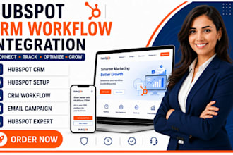 setup hubspot crm workflow email automation lead scoring pipeline deal stage