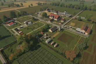 create a custom save game and fully built farm for farming simulator 25