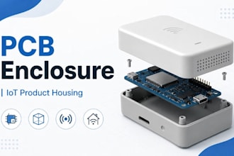 design pcb enclosure, electronics case iot product housing