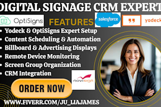 setup digital signage CRM menu boards for your business with yodeck optisign