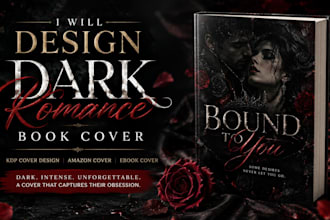 design dark romance book cover KDP cover amazon cover