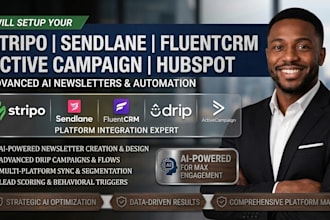 do stripo sendlane fluentcrm drip campaign activecampaign hubspot ai newsletter