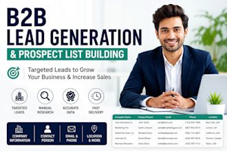 b2b lead generation and prospect list building
