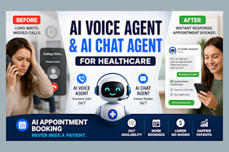 create an ai voice agent and ai chat agent for healthcare appointment booking
