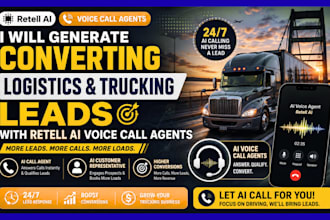 generate converting logistics trucking leads with retell ai voice call agents