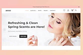 design shopify perfume store fragrance website beauty website cologne website