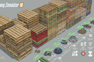 make custom for farming simulator 19, 22, 25 mods, pallets and scripts