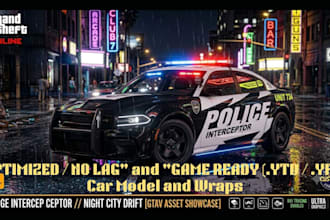 create custom car models car wraps gtav fivem skins game ready livery graphics