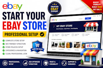 do ebay store setup, listing, SEO and ebay store management