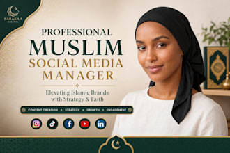be your muslim social media manager content creator or your islamic products