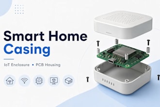 design smart home product casing, iot enclosure pcb housing for startups