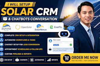 setup solar chatboot aurorasolar opensolar solarnexus enerflo crm conversation