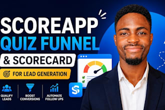 build scoreapp quiz funnel for score app and typeform quizzes