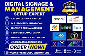 design digital signage via yodeck hexnode box optisigns play reach nento look