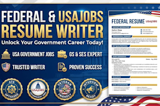 write a federal and USA jobs resume
