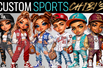 create custom ai avatar sports chibis and characters to order