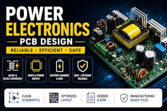 design smps, ac dc converter and power supply pcb for manufacturing