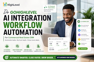 do gohighlevel ai integration workflow automation for commercial real estate CRM