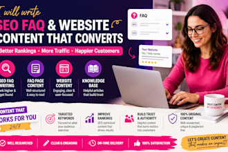 write seo faq, faq writing, faq page, website faq content, website content