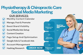 be your physiotherapy and chiropractic care social media marketing manager