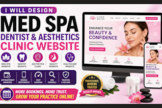 design med spa website medical spa website medical website or spa website design