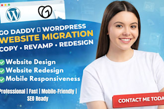 copy revamp godaddy website migrate hostinger website to wordpress website