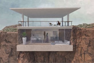 create illustrated architectural plans