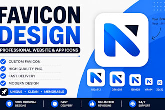 design a professional favicon for your website