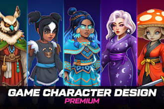 design fantasy game character concept