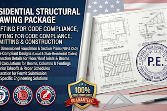draft structural drawing package for residential code compliance nd construction