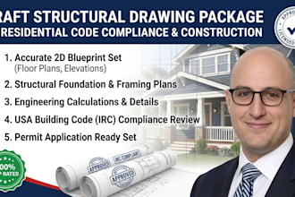 draft structural drawing package for residential code compliance nd construction