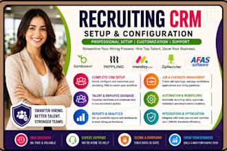 setup recruiting CRM bamboohr rippling monday com ziprecruiter afas software