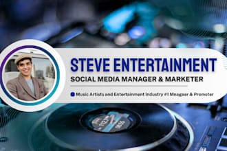 be your music artist social media manager and music promoter