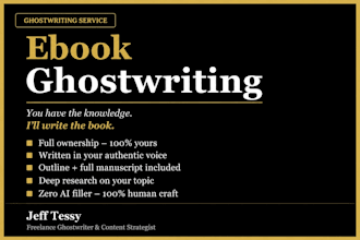 ghostwrite a professional book for your brand or business