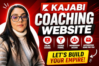 kajabi coaching website, online course, kajabi course funnel, kajabi membership