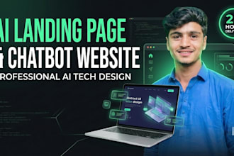 design custom ai landing pages and ai chatbot websites