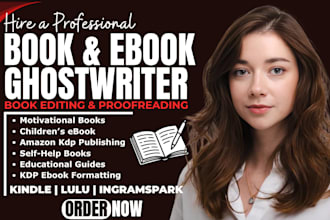 be your ebook ghostwriter, non fiction writer, ebook writer, ghost book writer