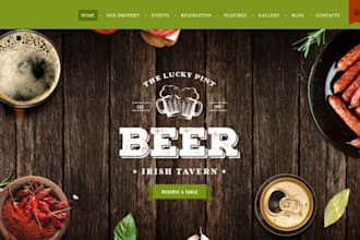 build wix website brewery website tasting room website event planning website