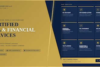 prepare CPA audit financial, sign CPA letter, funds proof, financial statements