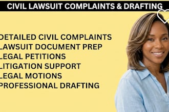prepare a civil complaint for your lawsuit