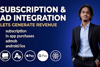 integrate revenuecat subscriptions and admob ads in your app