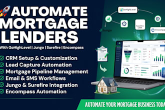 automate mortgage lenders with gohighlevel  jungo, surefire and encompass
