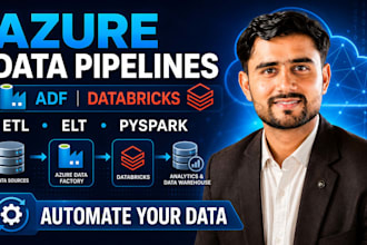 build azure data factory and databricks etl data pipelines