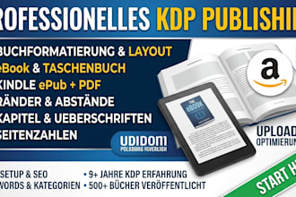 ich übernehme buchlektorat formatierung, manuskriptformatierung und entwicklung