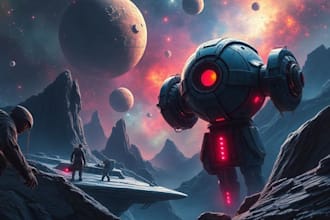 draw sci fi art, concept art, sci fi art illustration